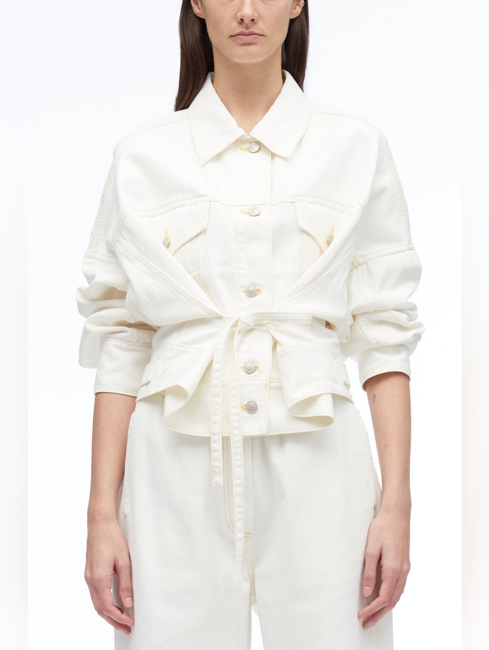 Overdyed Denim Boxy JacketS231-6538-SWD-WH100Regular price$495.00 Size Large